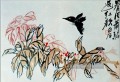 Qi Baishi Ungeduld und Schmetterling alte China Tinte